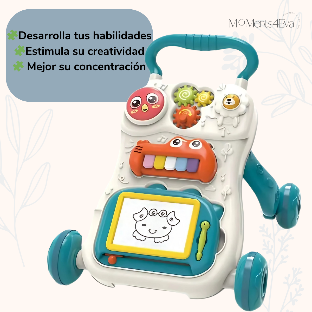Andadera Para Bebe Musical Didactico Tablero De Dibujo
