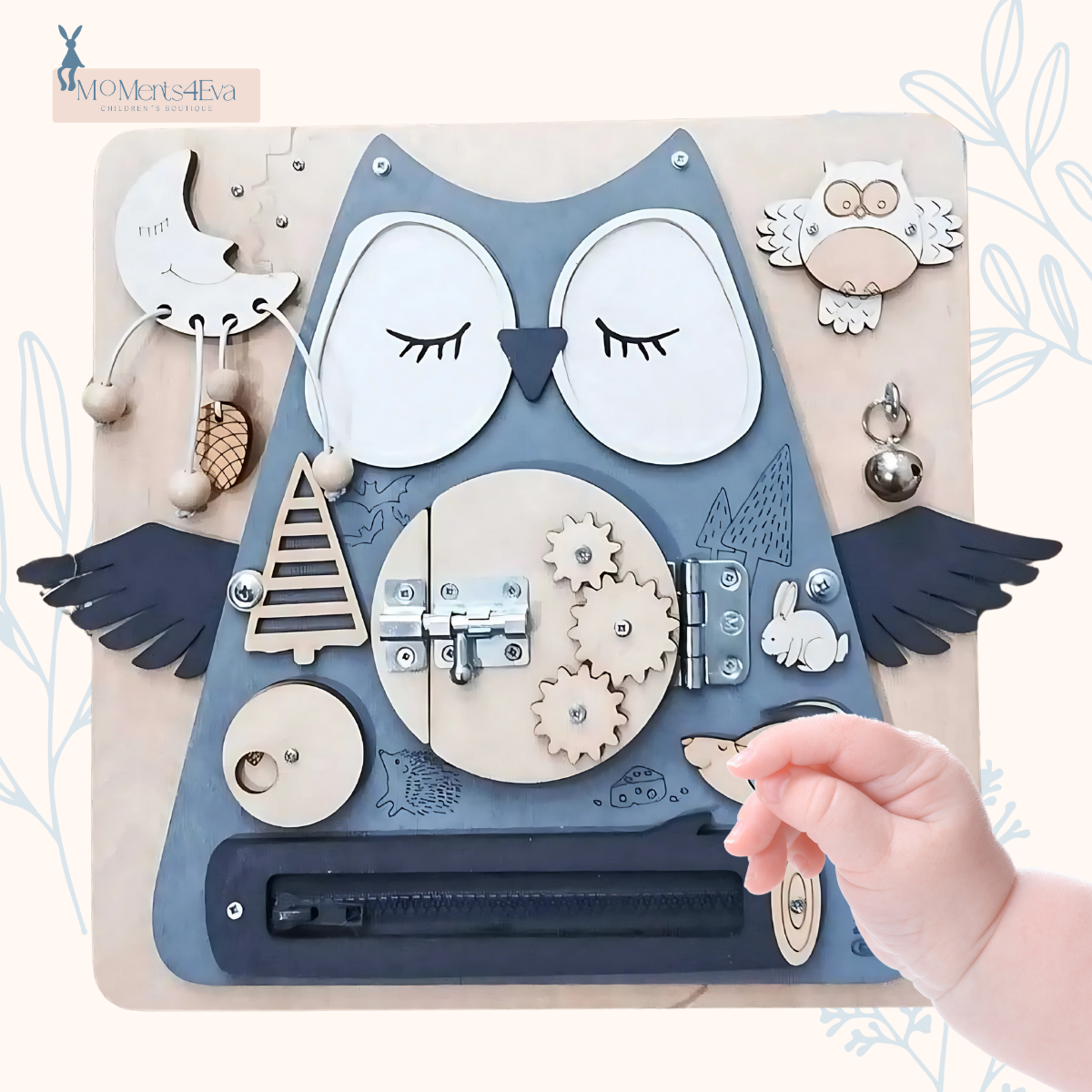 Juguete Tablero Montessori Sensorial Didáctico Educativos Boho (Copia)