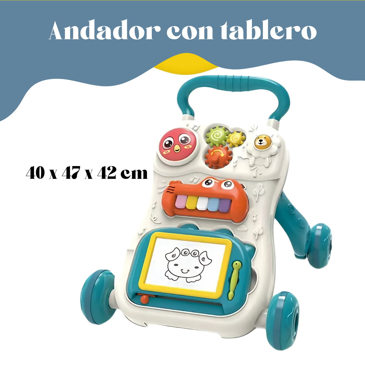 Andadera Para Bebe Musical Didactico Tablero De Dibujo