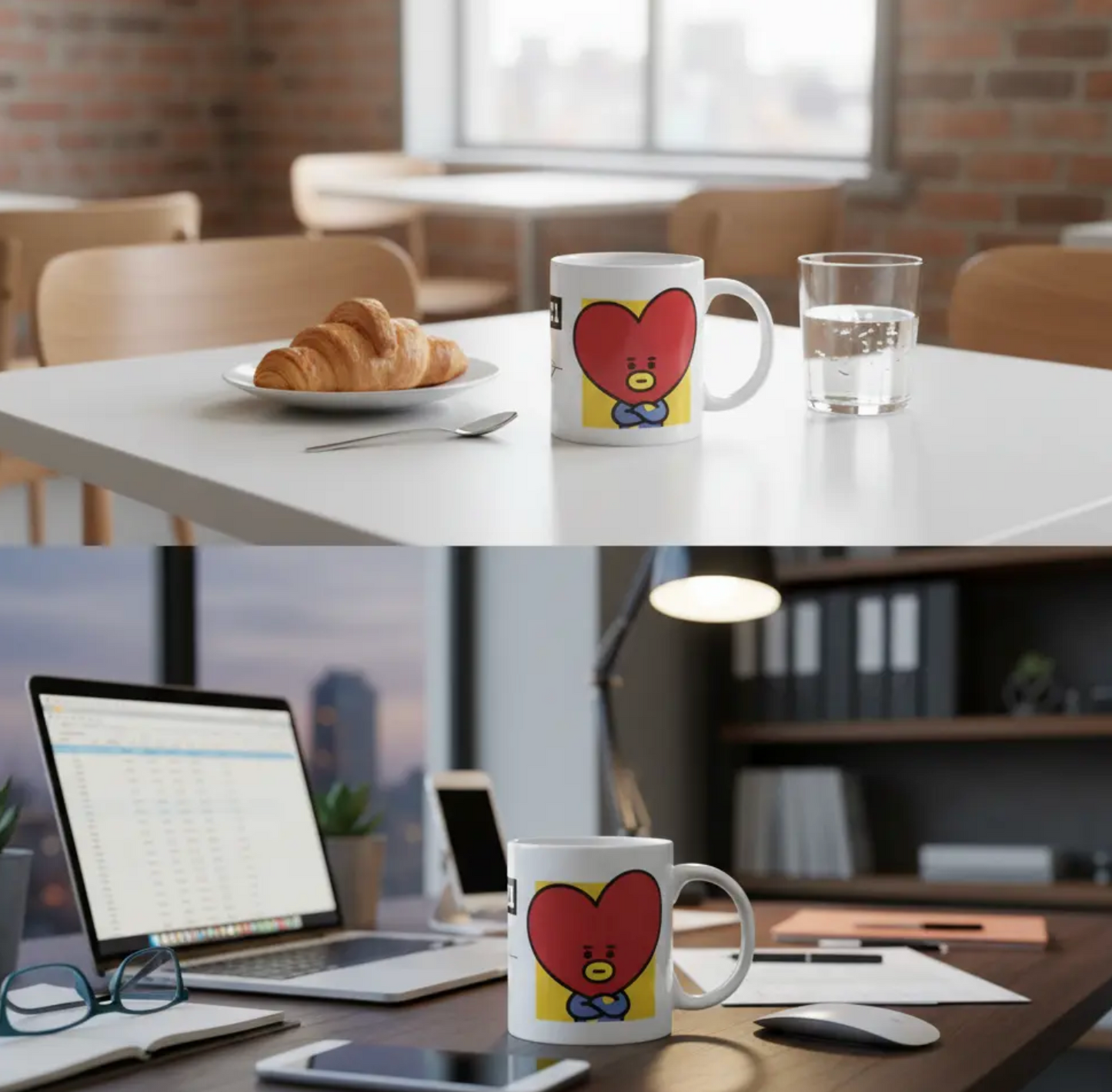 Taza De Cerámica Tata Bt21 K-pop Bts 350ml Regalo Fan Bts