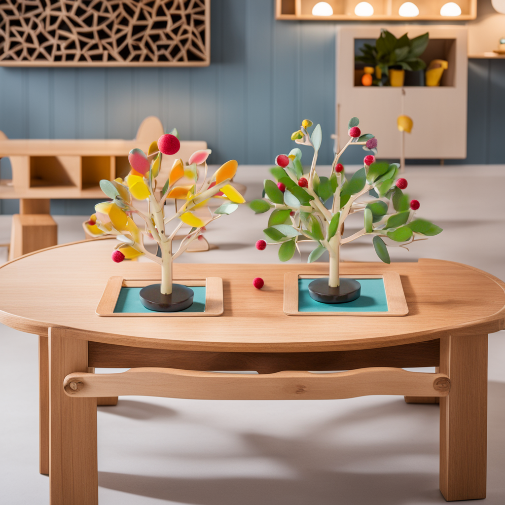 Rompecabezas Montessori Arbol Para Niños Y Niñas