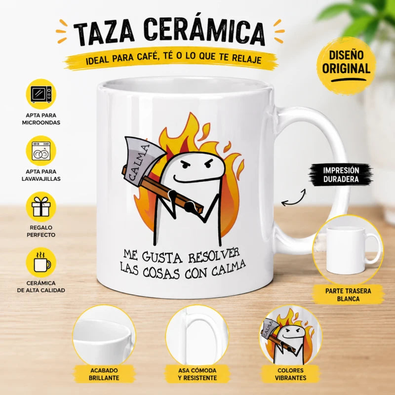Taza Para Cafe Té Resolver Cosa Flork Regalo Papá Mamá Amigo