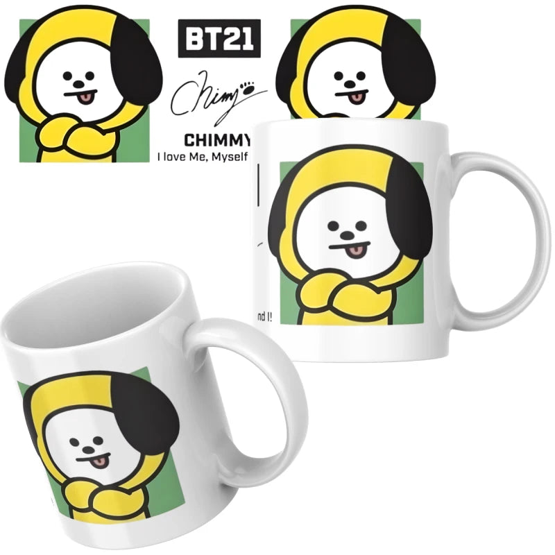 Taza De Cerámica Chimmy Bt21 K-pop Bts 350ml Regalo Fan Bts