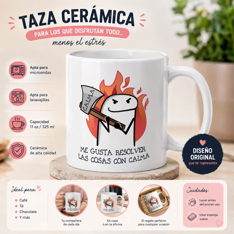 Taza Para Cafe Té Resolver Cosa Flork Regalo Papá Mamá Amigo