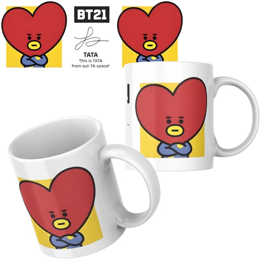 Taza De Cerámica Tata Bt21 K-pop Bts 350ml Regalo Fan Bts