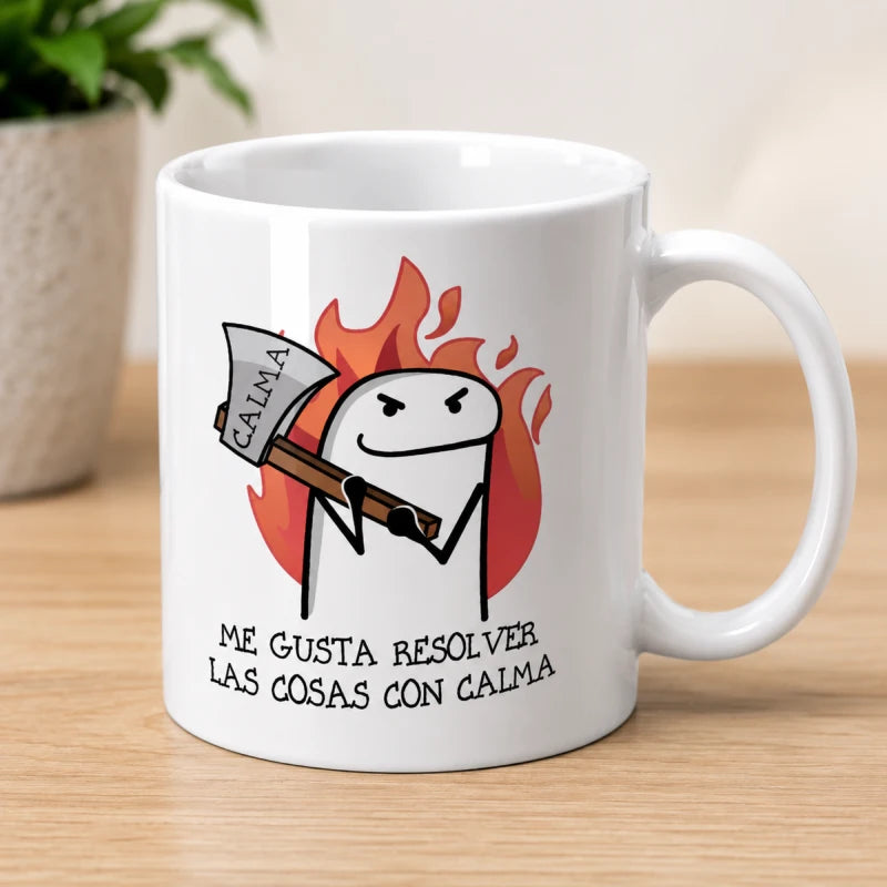 Taza Para Cafe Té Resolver Cosa Flork Regalo Papá Mamá Amigo