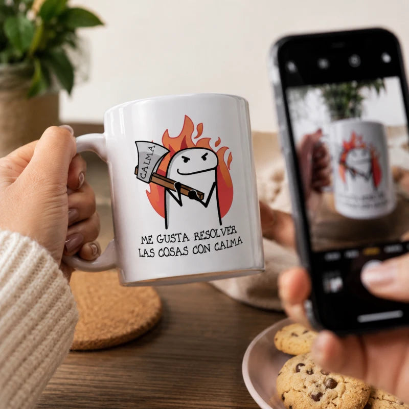 Taza Para Cafe Té Resolver Cosa Flork Regalo Papá Mamá Amigo