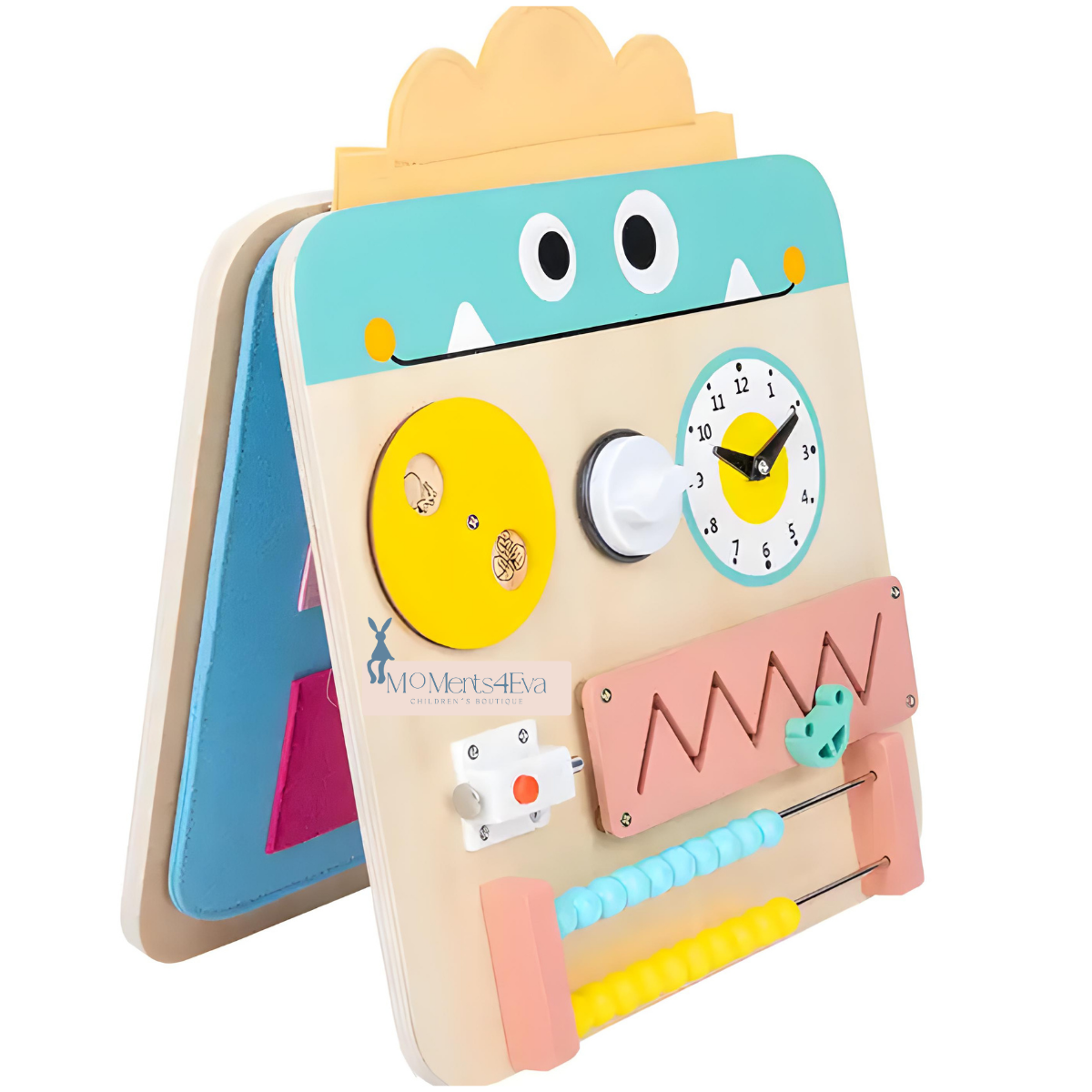 Tablero Montessori con Forma de Libro y Figura de Monstruo para Aprender y Jugar