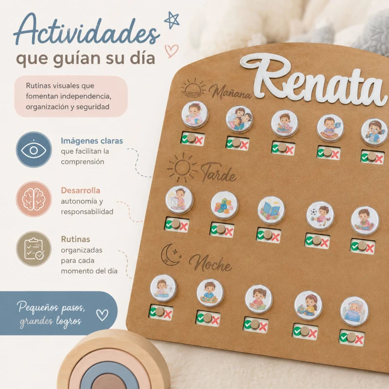 Tablero De Rutina Diaria De Actividades Tipo Montessor