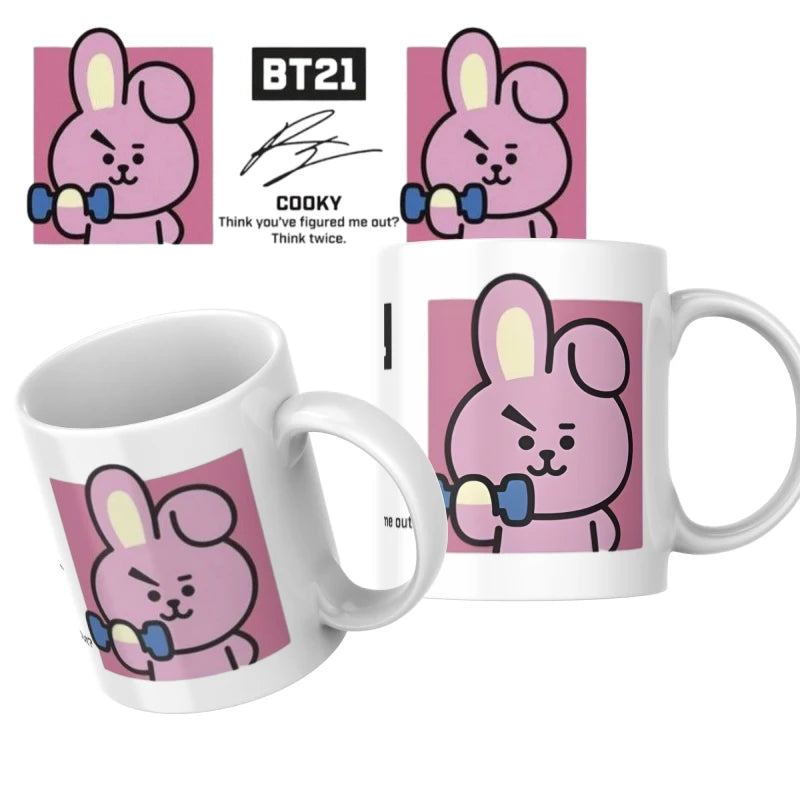Taza De Cerámica Cooky Bt21 K-pop Bts 350ml Regalo Fan Bts