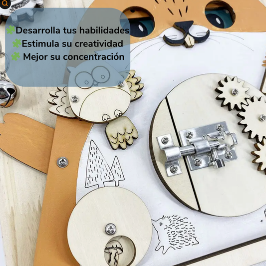 Juguete Tablero Montessori Sensorial Didáctico Educativos Boho