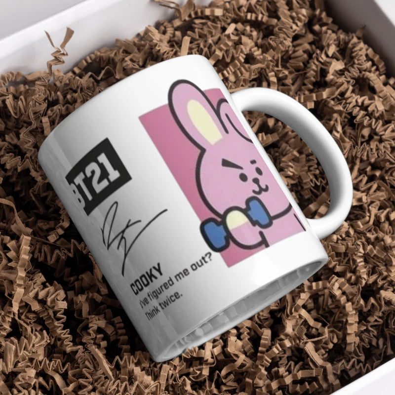 Taza De Cerámica Cooky Bt21 K-pop Bts 350ml Regalo Fan Bts