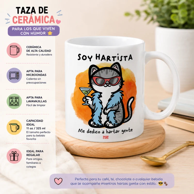 Taza Para Cafe Té Soy Artista 335ml Regalo Papá Mamá Amigo