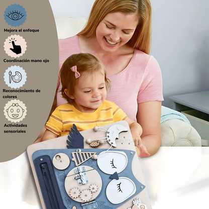 Juguete Tablero Montessori Sensorial Didáctico Educativos Boho (Copia)
