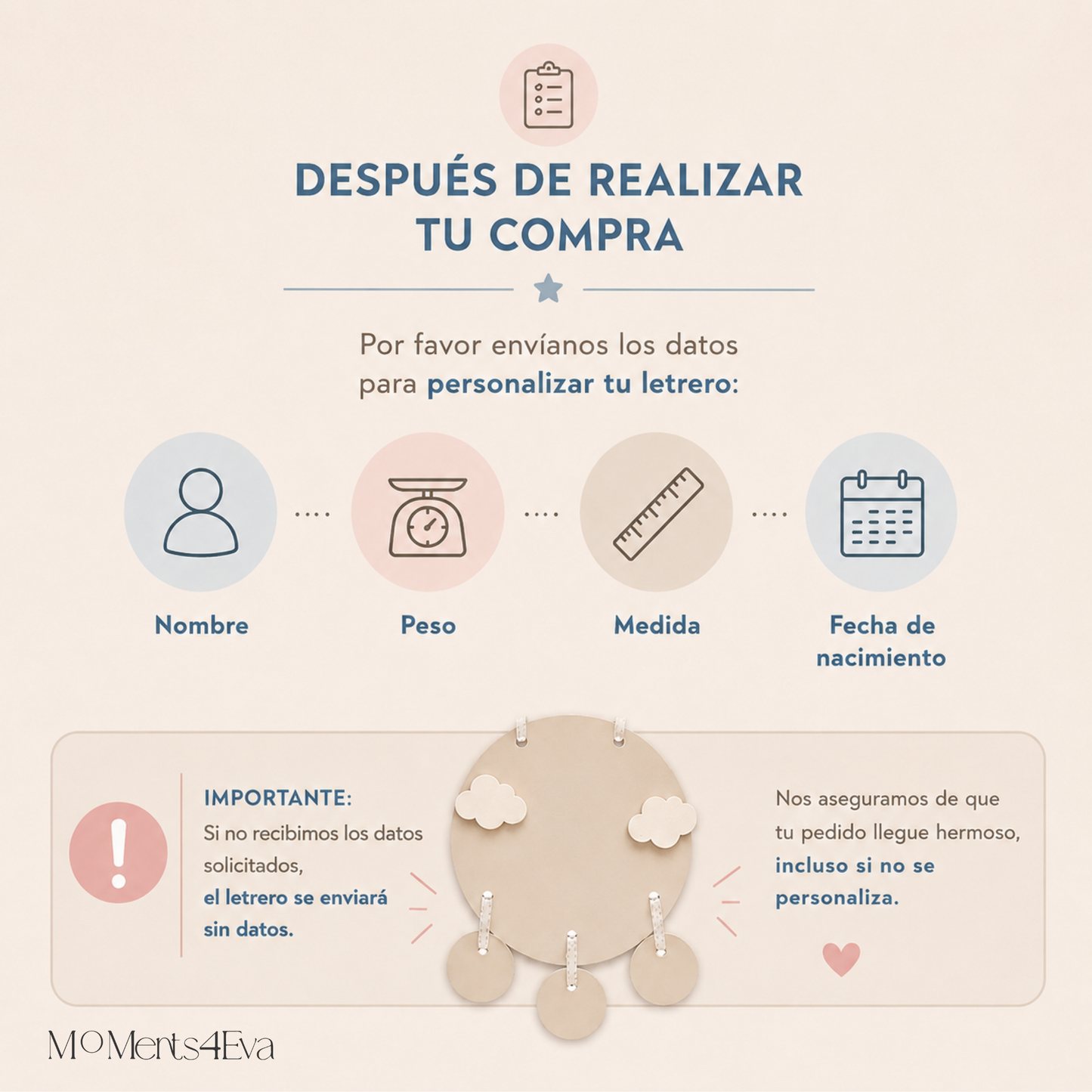 Letrero de Nacimiento Cuarto Bebé Personalizado Para Hospital Decoración para Habitación Regalo para Recién Nacido