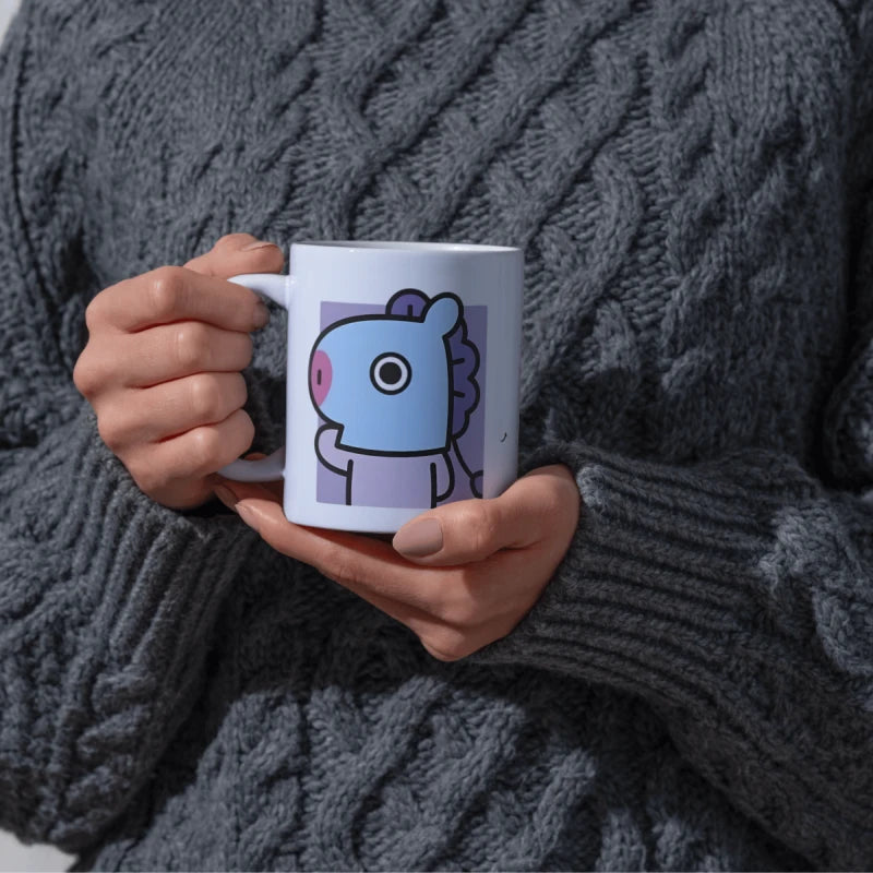 Taza De Cerámica Mang Bt21 K-pop Bts 350ml Regalo Fan Bts