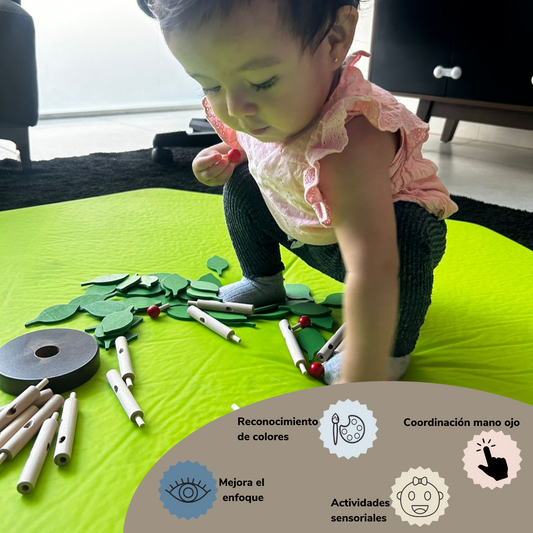 Rompecabezas Montessori Arbol Para Niños Y Niñas