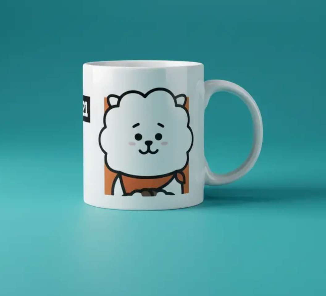 Taza De Cerámica RJ Bt21 K-pop Bts 350ml Regalo Fan Bts