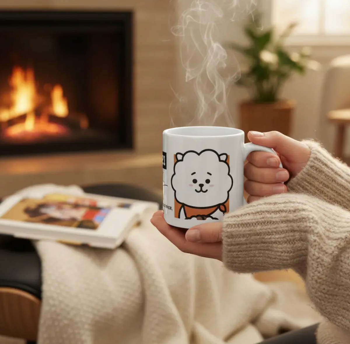 Taza De Cerámica RJ Bt21 K-pop Bts 350ml Regalo Fan Bts