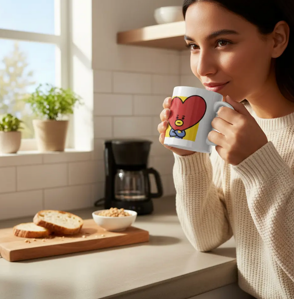 Taza De Cerámica Tata Bt21 K-pop Bts 350ml Regalo Fan Bts