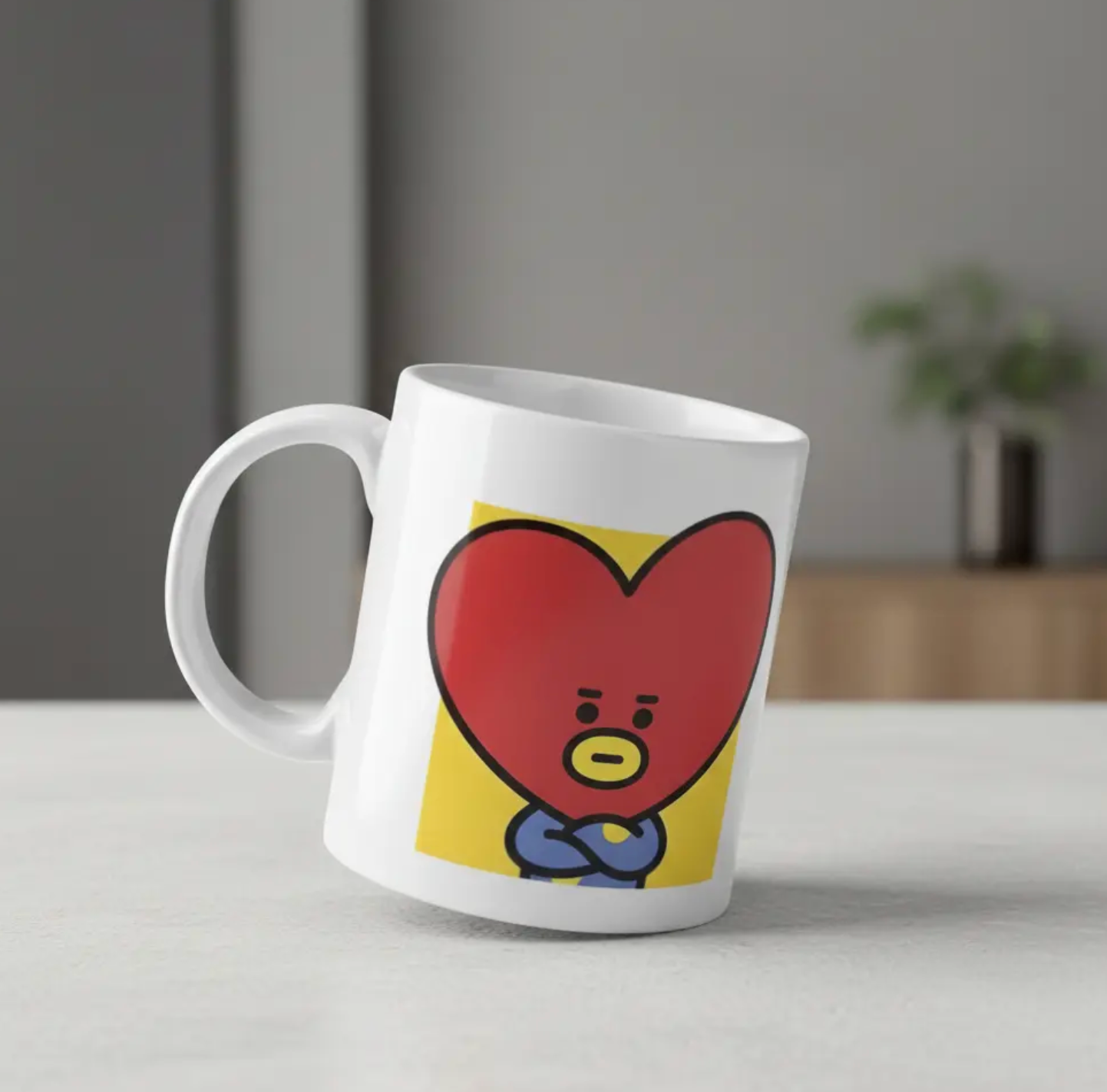 Taza De Cerámica Tata Bt21 K-pop Bts 350ml Regalo Fan Bts