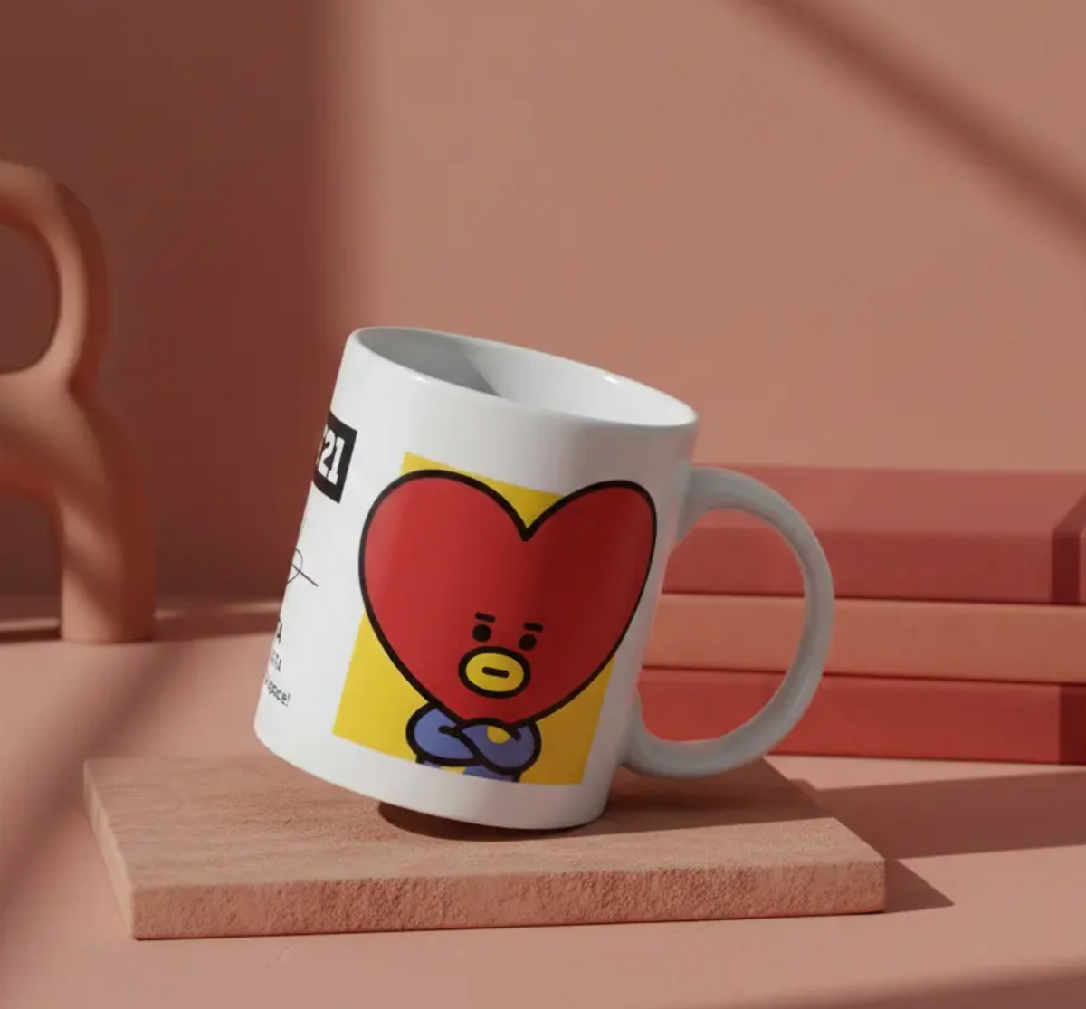 Taza De Cerámica Tata Bt21 K-pop Bts 350ml Regalo Fan Bts