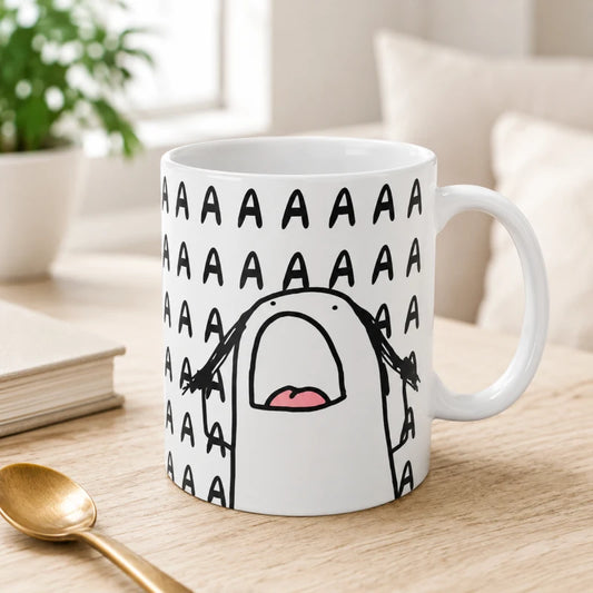 Taza Para Cafe Gritos Flork 335ml Regalo Papá Mamá Amigo